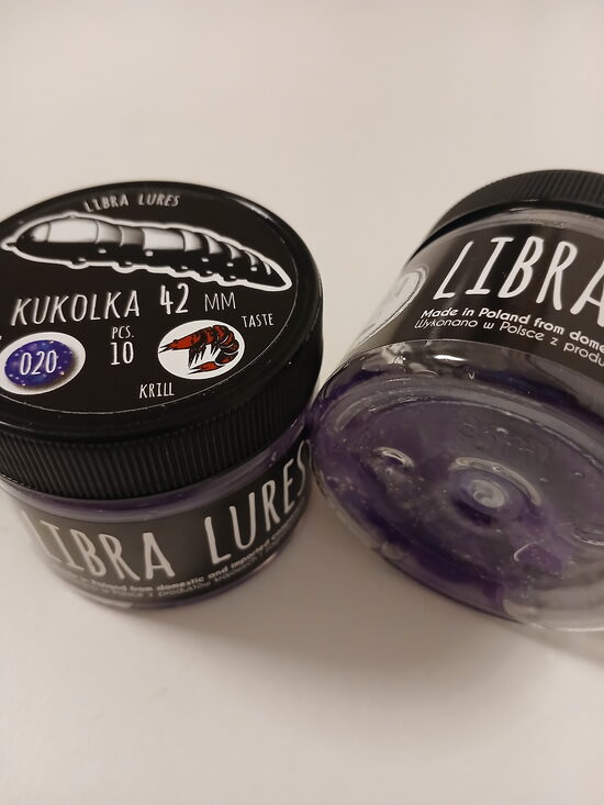 Kukolka 42mm, 020 Purple With Glitter, 1,2gr, Krill, 10psc/pack